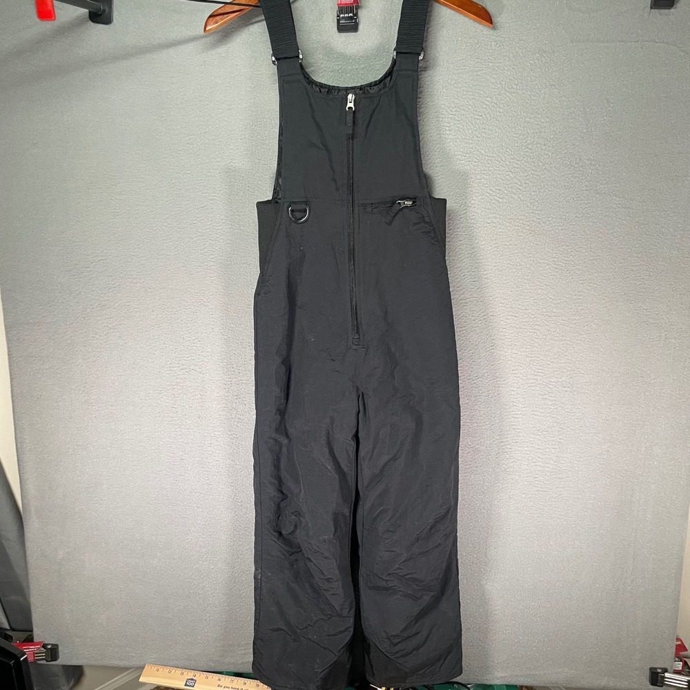 Canyon Creek Snow Bibs Kids Size 7 Black Bibs Insulated Winter Ski Pants
